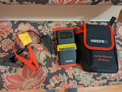 Jump starter GP 196 Pro Used twice New condition $50 obo Pick up in St Catharines