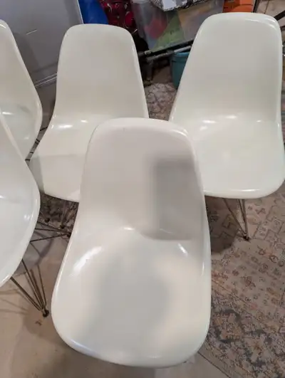 Genuine Herman Miller Eames Fibreglass Chairs - Eiffel Base, View more