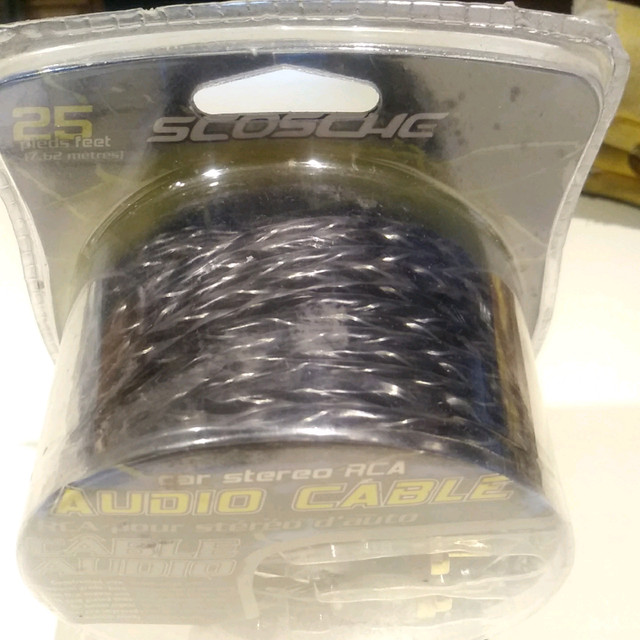 25' Scosche RCA car stereo cable set - New! in Stereo Systems & Home Theatre in Winnipeg - Image 2