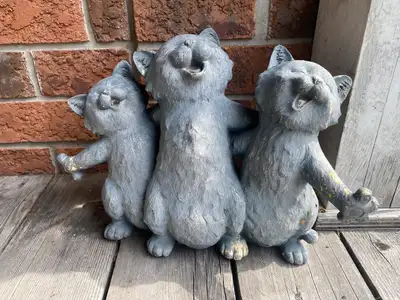 SINGING CATS DECORATIVE GARDEN SCULPTURE, View more
