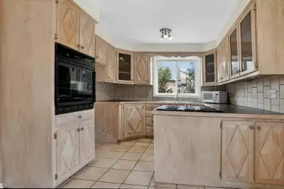 Grand 6 1/2 sur deux étages avec cour privée et garage,3 chambre et salon détente au sous sol avec f...