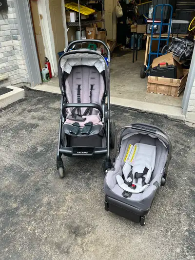 Selling Nuna Mixx stroller + car seat. Stroller in good shape, everything functions perfectly fine....
