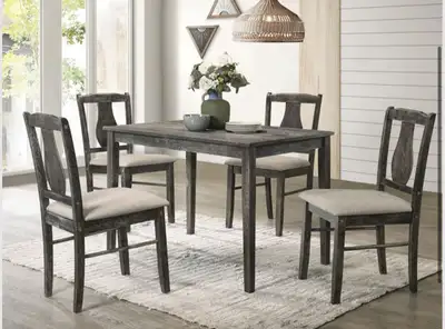 Beautiful dining set with 4 chairs available for sale, View more