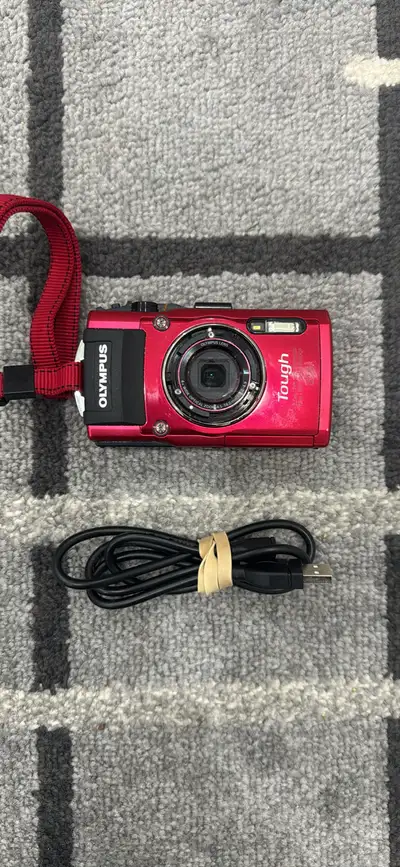 Olympus Tough Stylus TG-3 Digital Camera (Red) - GPS & WIFI