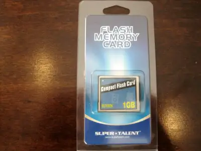 New In The Package Intron 1 Gig Compact Flash Memory Card for Digital Camera's, Video Cameras, PDA's...