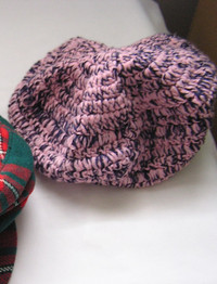 Ladies Tames Hat, Pink. Winter Hats, Shawl