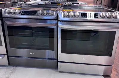 2pcs LG 30" Slide-In Electric Stoves (Steel/Dark Steel), View more