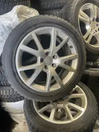 18” OEM Audi A6 wheels with 225-50-18 Hankook ipike winter tires