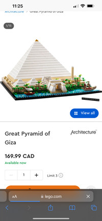 Great pyramid of Giza Lego