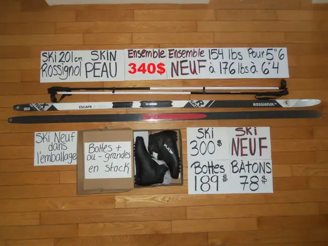 Ensembles kit ski de fond skin peau NEUF ENSEMBLES COMPLET NEUF in Ski in Lévis - Image 8