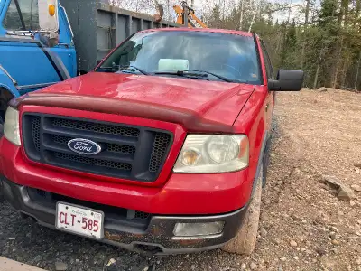 SOLD SOLD FOR PARTS OR REPAIR 2004 FORD F150 STEP SIDE FX4 WITH 5.4L ENGINE AND AGOOD ENGINE TRUCK O...