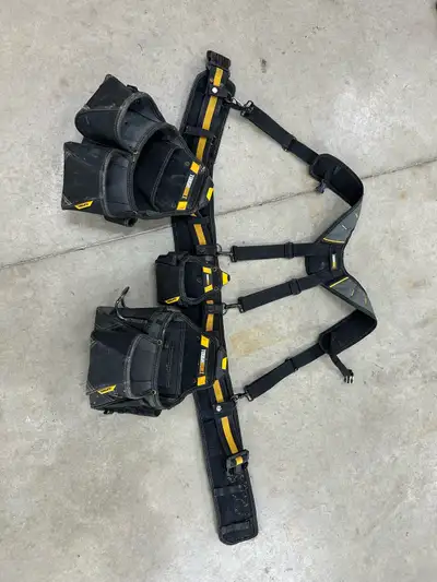 ToughBuilt ClipTech Tool Belt System w/ Pouches & Suspenders, View more