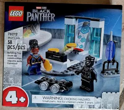 I am offering for sale a brand newLego Black Panther 76212 Shuri's Lab 4+ 58Pcs. I'm asking for only...