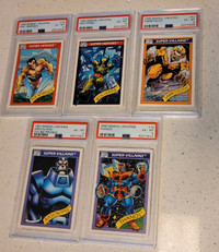 PSA Graded Marvel Universe Impel Trading Cards 1990