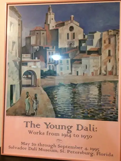 Framed poster - Port Alguer by Dali Size 24’*18’ • Poster Title: The Young Dalí: Works from 1914 to...