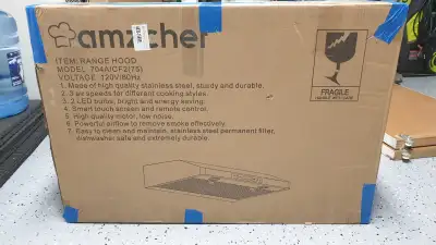 AMZCHEF Under Cabinet Range Hood 30 Inch, 704a/cfs (75) Vent Hoo, View more