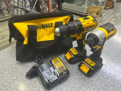 Dewalt DCK227C2 Drill/Impact Kit X2 Battaries Charger & Bag, View more
