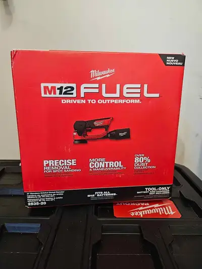 Brand new Milwaukee M12 Fuel Orbital sander, View more