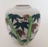 Bamboo ceramic vase Japan