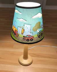 Wooden Children's Bedroom Lamp