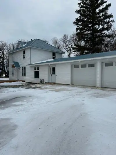 Newly renovated house and 10 acres for sale, trees and grass, just outside of Landmark, 2.5 acres of...