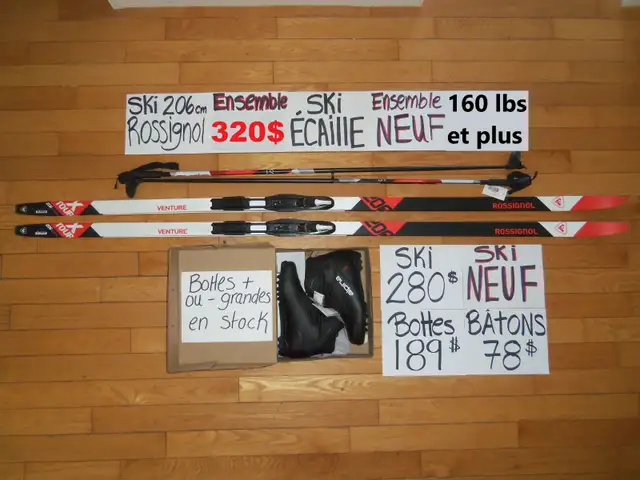 Ensembles kits de ski de fond écaille ENSEMBLES NEUF in Ski in Drummondville - Image 3