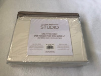 King Fitted Sheet / 250 ct / 100% cotton / Ivory / East end P/U