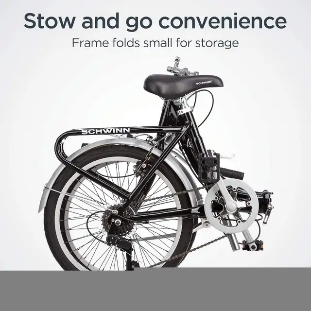 Schwinn Loop Adult Folding Bicycle, 20-Inch Wheels, 7-Speed in Cruiser, Commuter & Hybrid in Oakville / Halton Region - Image 6