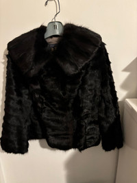 Beautiful 1970’s Vintage Black Fox Coat 