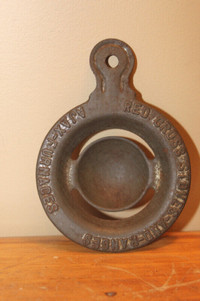 Old Tin Egg Separator - Advertising Red Cross Stoves and Ranges