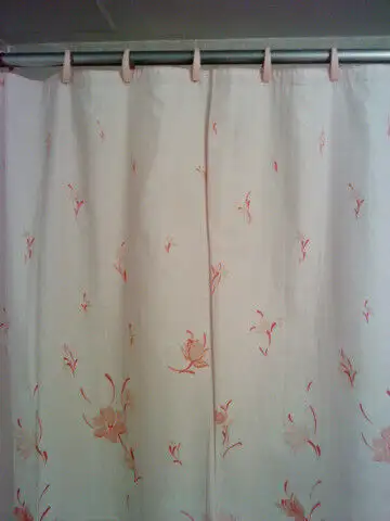 rideau en tissu pour la salle de bain ou douche de couleur rose, View more