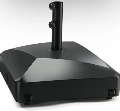 Heavy Duty Patio Umbrella Base with Wheels & Locks – Fillable, View more