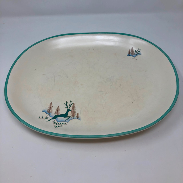 HTF Crown Devon Greenland Large & Small Platters Deer AS IS in Arts & Collectibles in Kitchener / Waterloo - Image 2