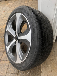 Set of 4 Kia 18” rims with all season tires