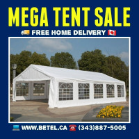 WINTER SALE | PARTY AND WEDDING TENTS | FREE SHIPPING