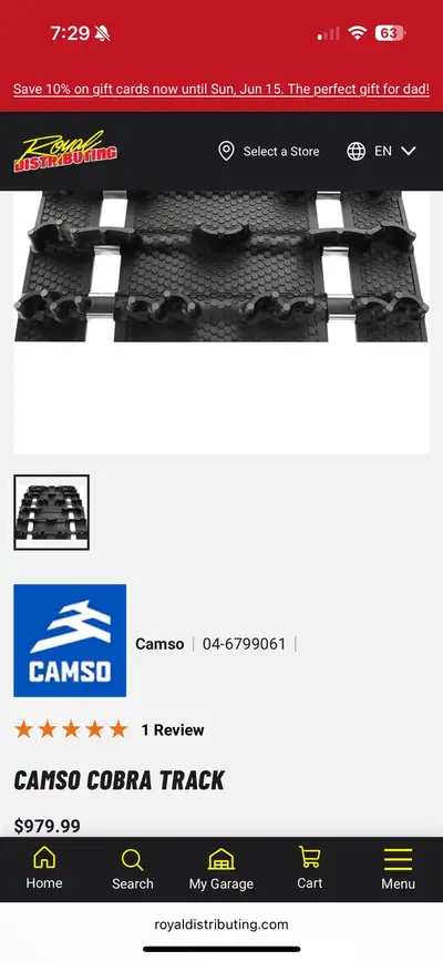 Camso cobra skidoo track, View more