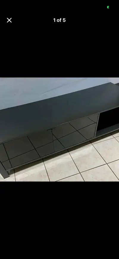 Black TV Stand D22 H19 L68, View more