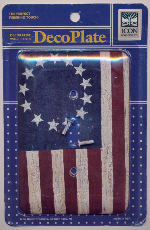 Lot of (10) Rustic USA Flag Electrical Wallplates; Louisbourg in Electrical in Cape Breton - Image 2