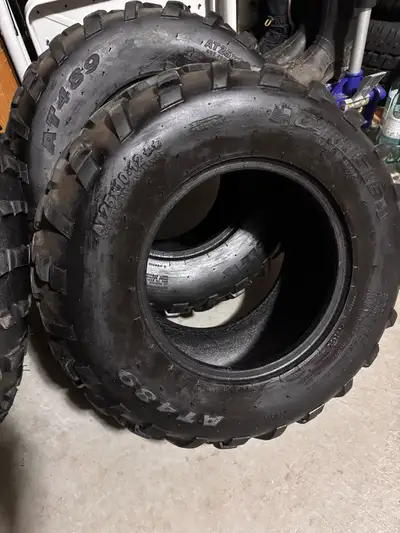 Carlisle AT 489 ATV tires for sale. 25x8-12 (Front tires) 25x10-12 (Rear tires) Lots of life left, o...