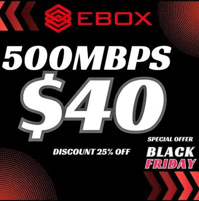 Don't miss out on our Mega Black Friday SALE: Get pure fibre internet with speeds up to 500Mbps! If...