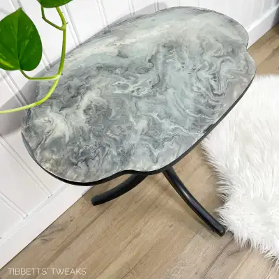 Refinished Bombay Company accent table, View more