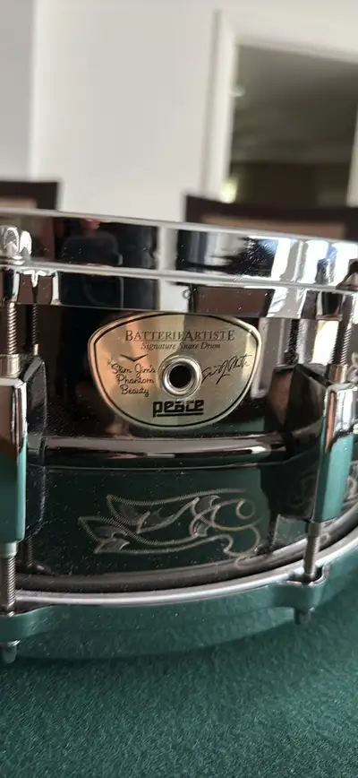 Peace Slim Jim Phantom Beauty stray cats signature snare drum, View more