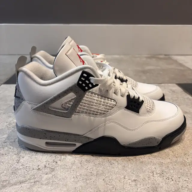 Nike Air Jordan Retro 4 White Cement Brand New Mens Size 13 in Men's Shoes in City of Montréal - Image 3