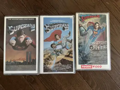 Superman 2, 3 and 4: The Quest for Peace - VHS movies, View more