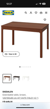 Ikea Ekedalen dinning set ( table, 4 chairs)