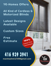 YE-Homes - LOWEST PRICE ZEBRA BLINDS - 416-939-3941 !!!