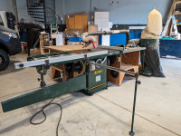 CRAFTEX Cabinet Tablesaw Complete Setup sliding dust collection