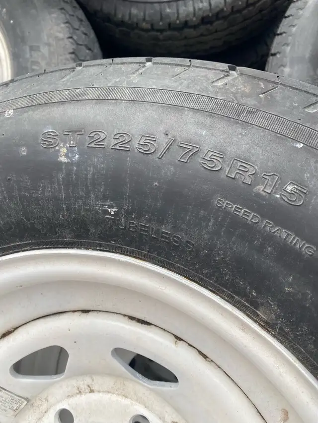 Set of 4 trailer used  tires/rims in Tires & Rims in Regina - Image 7