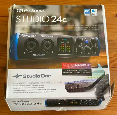 PreSonus Studio 24C audio interface ., View more