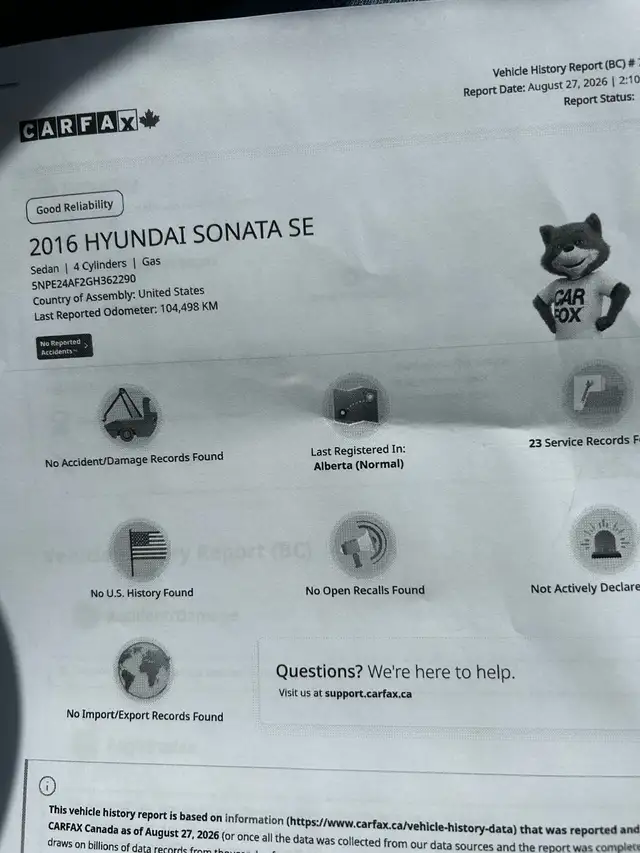 2016 Hyundai Sonata se553399118778214408